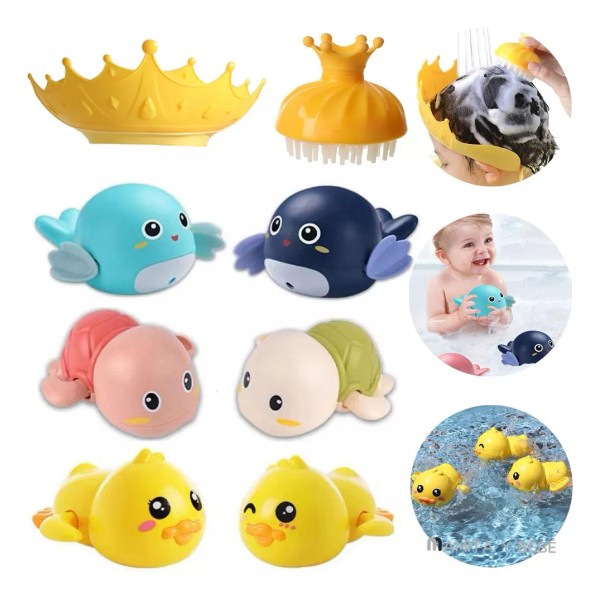 Mamita y bebé Juguetes Baño Para Bebé+gorro Ducha Ajustable+cepillo Champú