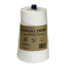 Regency Wraps Cotton Butchers Cooking Twine For Meat Trussing, Food Prep, Natural, 1 lb Cone (Pack of 1)