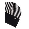 A | X ARMANI EXCHANGE Women's Striped Beanie Hat, Black/Iso