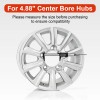 2PCS 4.88" Push Through Center Caps for Trailer Truck RV