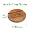 Lipper International Acacia Wood 18-Inch Lazy Susan Kitchen Turntable