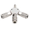 3 Way Air Splitter 1/4 Inch NPT Male Thread 3