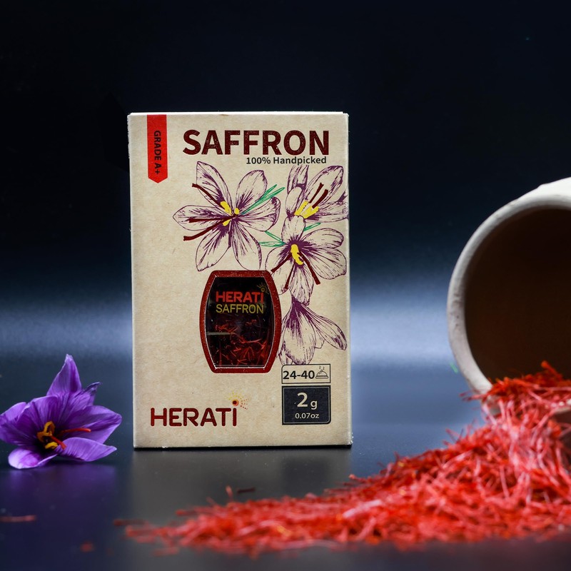 Herati Saffron Super Negin Grade 1 Threads 2 Grams Crystal