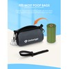 Gobeigo Dog Poop Bag Holder for Leash, Large Opening for