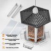 Birdream 2 Pack Bird Feeders for Outdoor Hanging, Retro Pagoda