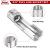 BILITOOLS Diesel Injector Fuel Line Socket Wrench Set, 3/8" Drive