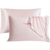 【2 Pack】 Mulberry Satin Silk Pillowcase, H HOME-MART 20"x 30"