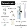 elox Storefront Narrow Stile Aluminum Door Mortise Deadlatch Lock Double