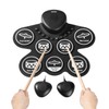 VEVOR Electric Drum Set, 7 Pads, Roll-up Drum Practice Pad,
