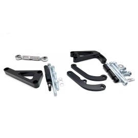 HRC SB Chevy LONG Water Pump Bracket Kit Alternator Power Steering SBC 350 383 400 B