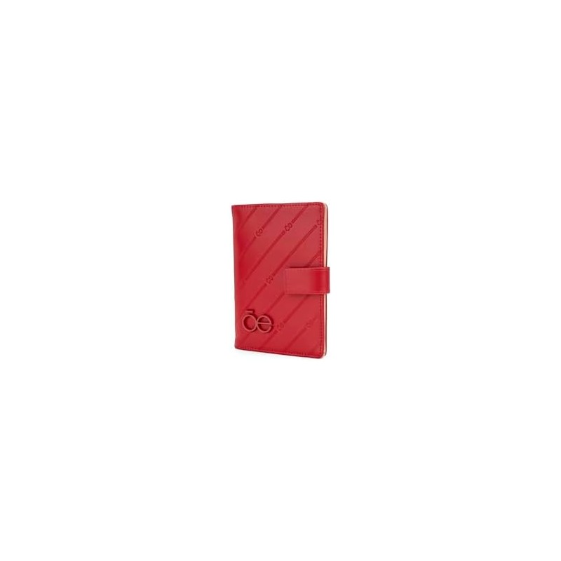 Cloe Porta Pasaporte Grande Look Troquelado Color Negro para Mujer