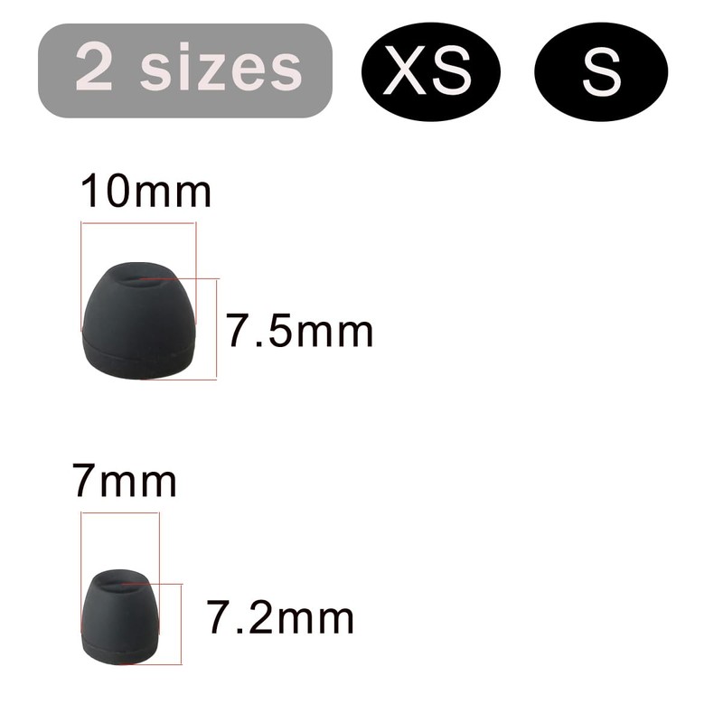 Mijusun Extra Small (XS) Earbuds Tips for Small Ear Canals,