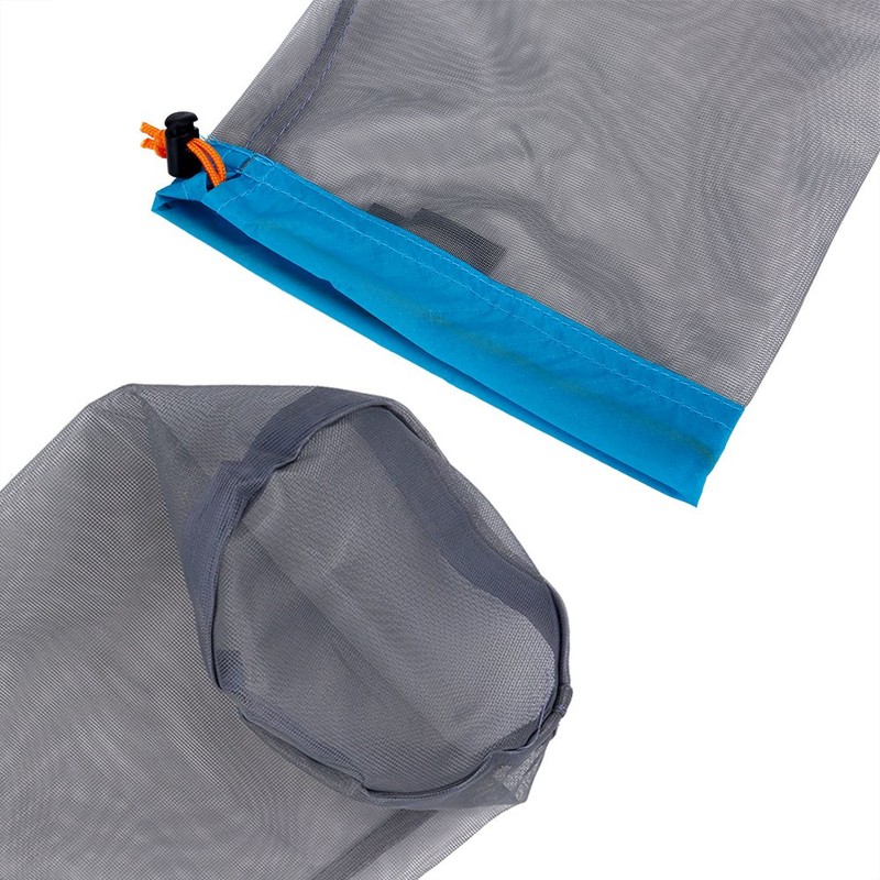 VGEBY Mesh Drawstring Storage Bag, Stuff Sack, Lightweight Nylon Mesh