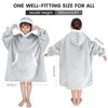 IvyH Oversized Wearable Blanket Hoodie, Fleece Blanket Hoodie for Girls