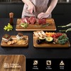 Teak Wood Cutting Board Set for Kitchen High-End Non Toxic