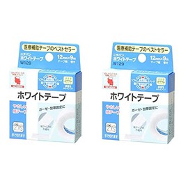 【２個セット】ニチバン ホワイトテープ 12mm幅 9m巻き