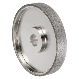 HARFINGTON Diamond Lapidary Wheel 6 Inch x 1 Inch Arbor Hole 240 Grit Grinding Wheels for Stone, Marble, Glass, Ceramics, Crystal, Carbide, Steel