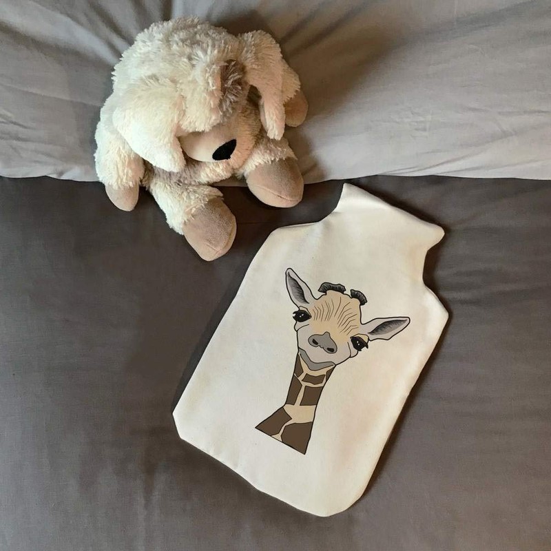 'Baby Giraffe' Hot Water Bottle Cover (HW00016328)