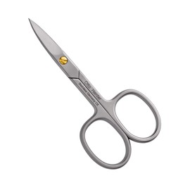 OTTO HERDER Nail Scissors Toenails – Professional Nail Scissors Rustproof 9 cm Single-sided Micro Teeth with Gold Adjustable Screw – Toenail Scissors for Fingernails and Toenails