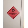 Pack of 2 strong Magnetic, flammable liquid 100mm x 100mm