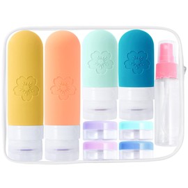 SiumPklay 19PCS Travel Bottles for Toiletries, CAA Approved Travel Size Toiletries More Leak-Proof ​Refillable Travel Bottles​Set with Funnel Travel Essentials​for Gym Camping Holidays​