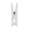 Mini Clothes Pegs, White, 25 mm, 25 pieces