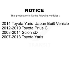 CMX Front Left (Driver Side) Brake Hydraulic Hose 12-H621060 Replacement For Toyota Yaris Prius C Scion xD