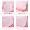 Yuanchu 8Pcs Powder Puffs Holder Cases, Triangle Makeup Puff Container