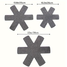 IKOPFLN Pack of 12 Pan Protectors, Pan Protectors, Pot Protectors, Felt Pan Protectors, Stacking Protection, 3 Different Sizes, Pan Protectors to Protect Against Scratches (38-35-26 cm), a