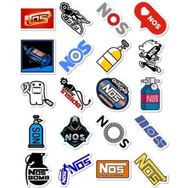 Stickers Pack 20 Pcs Nos Waterproof Aesthetic Vinyl Colorful Laptop Bumper Car Bike Water Bottle Luggage Guitar Skateboard