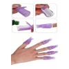 Nail Pinzas Plásticas Retiradoras De Acrílico O Gelish 10 Piezas