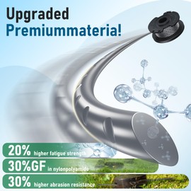 Diameter 1.6 mm - 5 m length replacement spool compatible with Bosch, suitable for cordless grass trimmer, EasyGrassCut, contains 6 pieces F016800569 thread spool