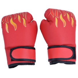 VGEBY Kids Boxing Gloves, PU Muay Thai Sparring Training Gloves Kickboxing for Kids 7-13 Years (Color : Red)