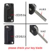 3 Button Flip Key Remote Control Case for Peugeot 207