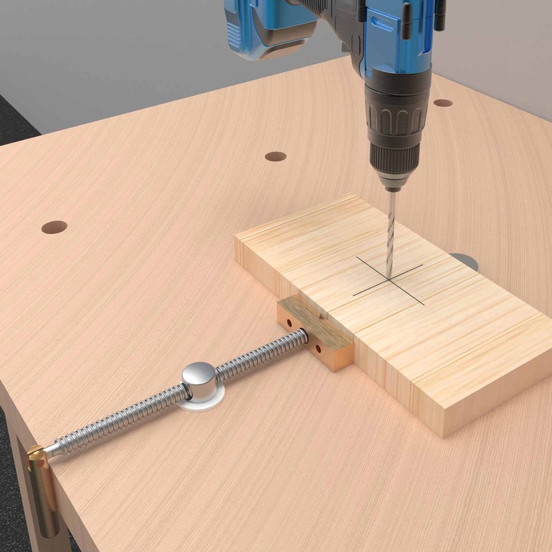 Woodworking Bench Dog Clamp Strong Metal Fast Fixed Portable Woodworking