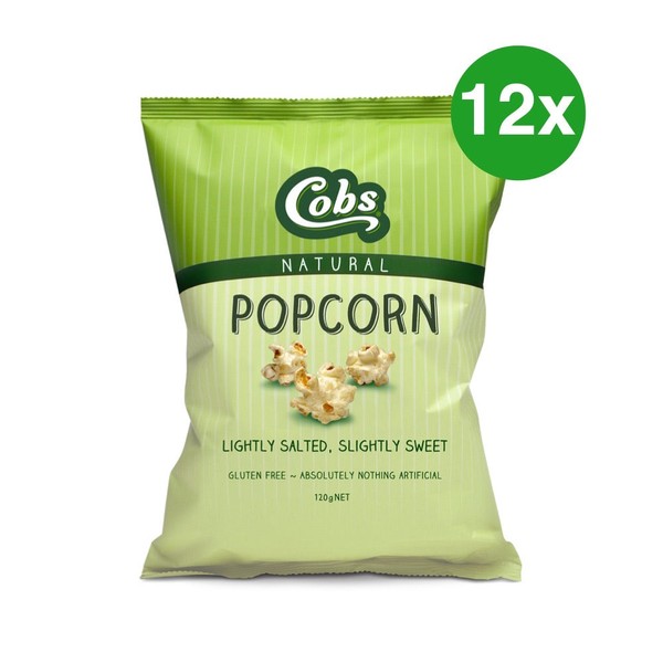 Cobs Bulk Deal: Cobs Popcorn Natural Salted & Sweet 12x120g