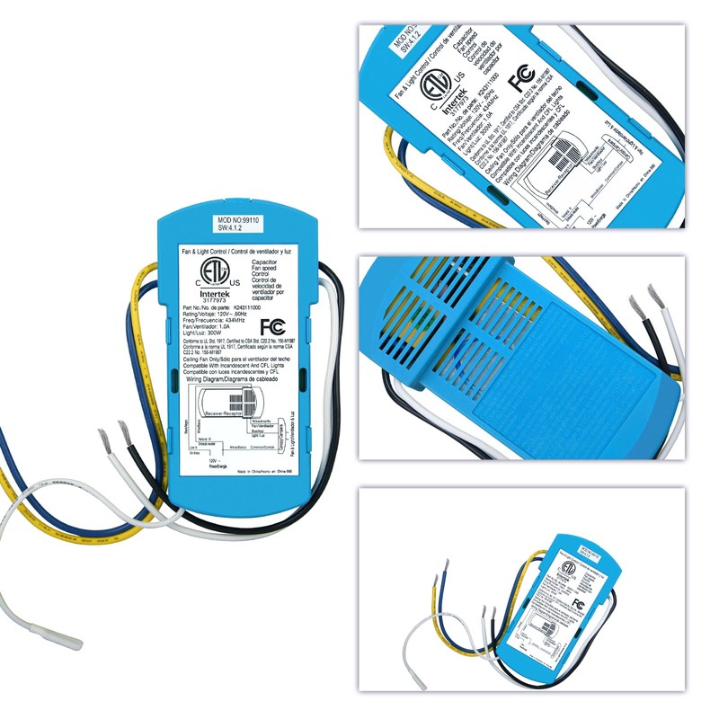 Replacement Ceiling Fan Remote Control Receiver for Hunter Ceiling Fan