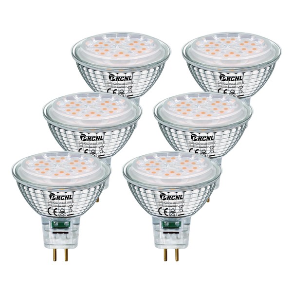 PRCNL GU5.3 LED Bulbs 6.5 W Warm White 3000 Kelvin