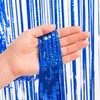 Foil Fringe Curtain 4th of July Decorations - Red Blue