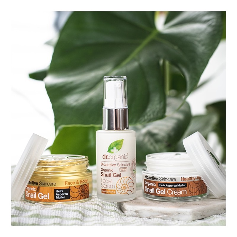 Dr. Organic Healthy Ageing Snail Gel Facial Serum - 30ml