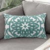Alysheer Embroidered Lumbar Decorative Throw Pillow Cover 12"x 20", Classic