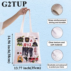 G2TUP Evan Buckley & Eddie Diaz Tote Bag Firefighter Character Fans Gift What is Your Emergency Shoulder Bag Hen Wilson Merch (Emergency TG)