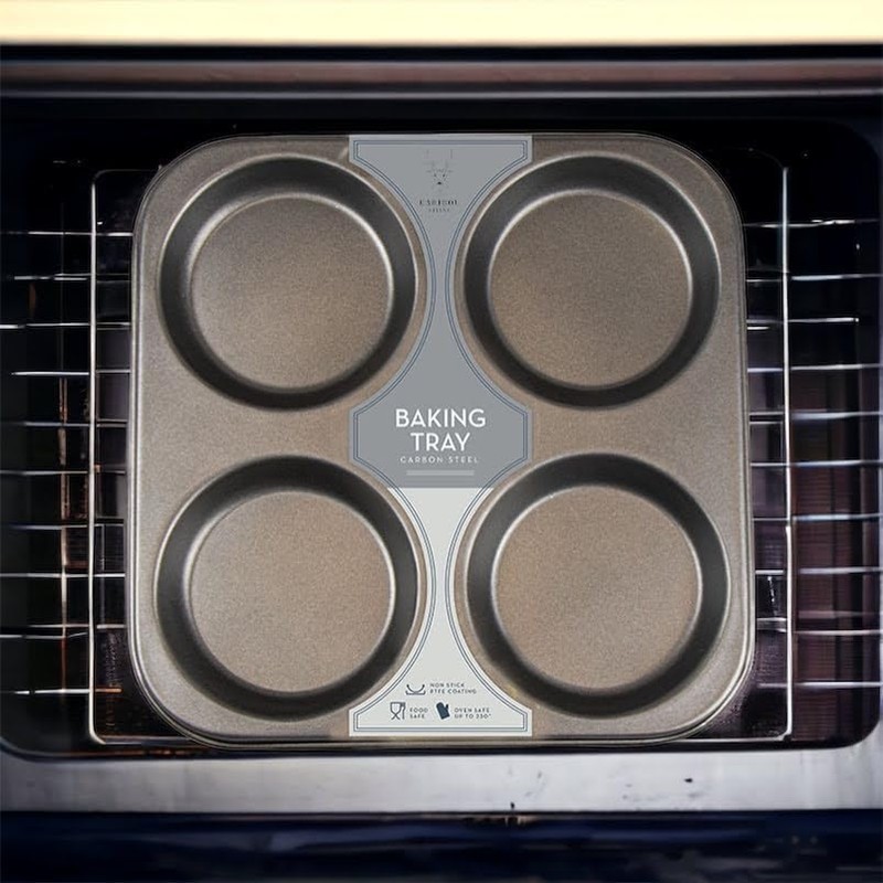 Caribou Living Yorkshire Pudding Large 4 Hole Tray Non Stick