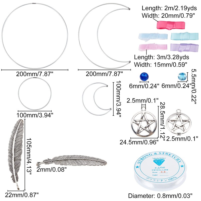 INFUNLY 2 Set DIY Dream Catcher Kit - Make Your