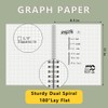 WRENBEN Graph Paper Spiral Notebook 8.5 x 11 Inches 240