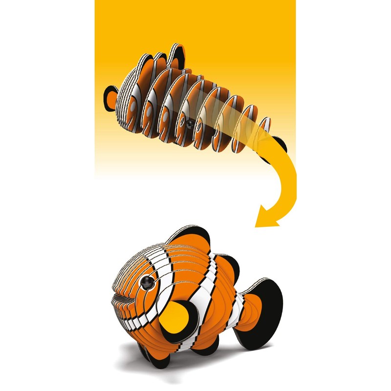 EUGY 3D Clownfish Model Craft Kit