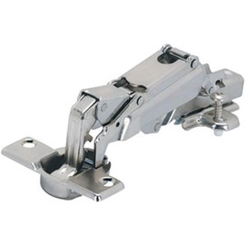 Hettich Sensys 8687 Wide Angle Hinge 165° - Zero Input, Without Automatic Close, Present, Nickel Plated, Screw-On TH 52 x 5.5 mm, for Door Thickness 15-32 mm