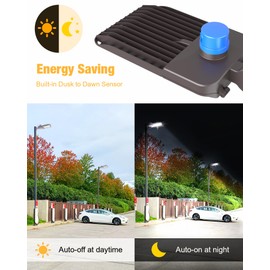 JC-LGL LED Parking Lot Light 200W, LED Shoebox Light with Arm Mount, 28000LM 5000K Daylight, IP65 Waterproof Dusk to Dawn Parking Lot Light, LED Area Light for Parking Lot Sports Stadium