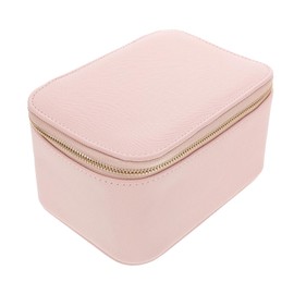 Baluue 1 Set Travel Jewelry Box for Women Portable Earring Organizer and Necklace Holder Multifunctional PU Jewelry Storage Case with Pouches for Rings Earrings and Necklaces Design