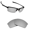 Alphax Polarized Silver Titanium Replacement Lenses for Oakley WireTap